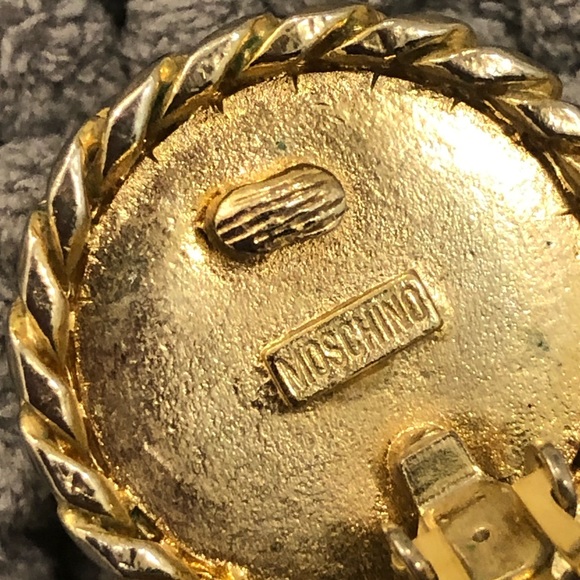 Moschino Vintage Clip On Earring, Single Earring - Picture 4 of 5